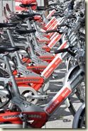 Fahrräder in der Call-A-Bike Station