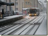 Bus im Schnee