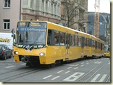 der erste Stadtbahn-Zug (hier bei der Eröffnung der U15)