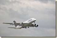 A380 auf dem Weiterflug nach Baden-Baden