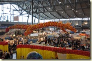 Luftballon-Deko bei der Bastel- und Spielemesse