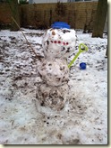 Ein Bild vom Schneemann aus “guten Tagen”