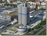 die BMW-Zentrale von oben