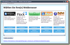Browser-Auswahl