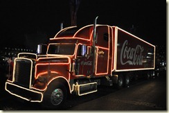 Coca-Cola Weihnachtstruck in Stuttgart