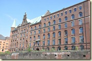 Blick auf die historischen Gebäude der Speicherstadt