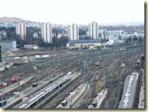 Blick auf das Bahnhofsvorfeld