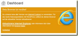 Browserhinweis bei IE9