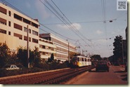 eine der letzten planmäßigen Straßenbahnen