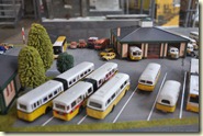 Bus-Betriebshof im Modell