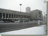 Schnee am Hauptbahnhof